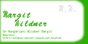 margit wildner business card